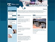 Tablet Screenshot of bluecow.co.za